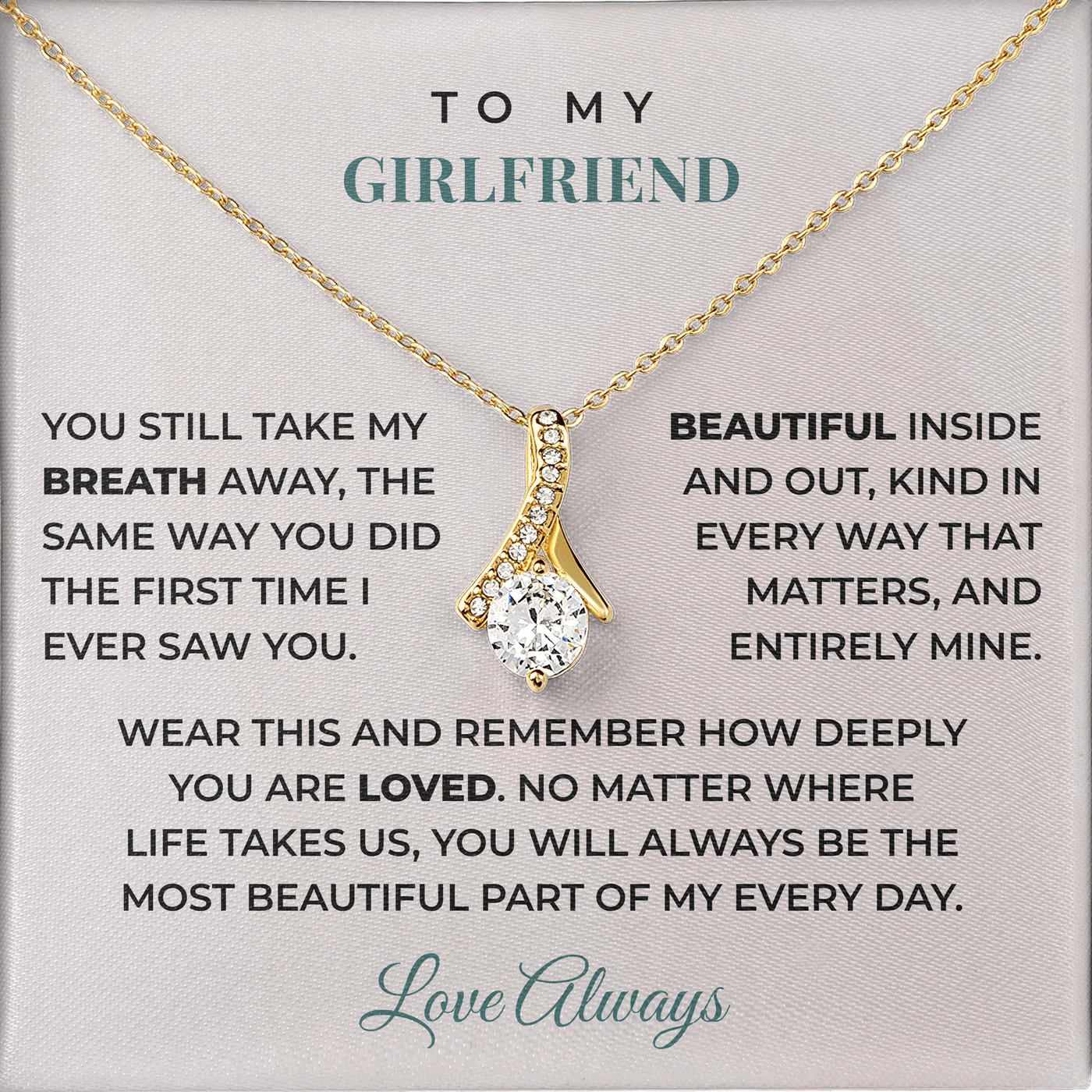 Still Take My Breath Alluring Beauty Necklace for girlfriend