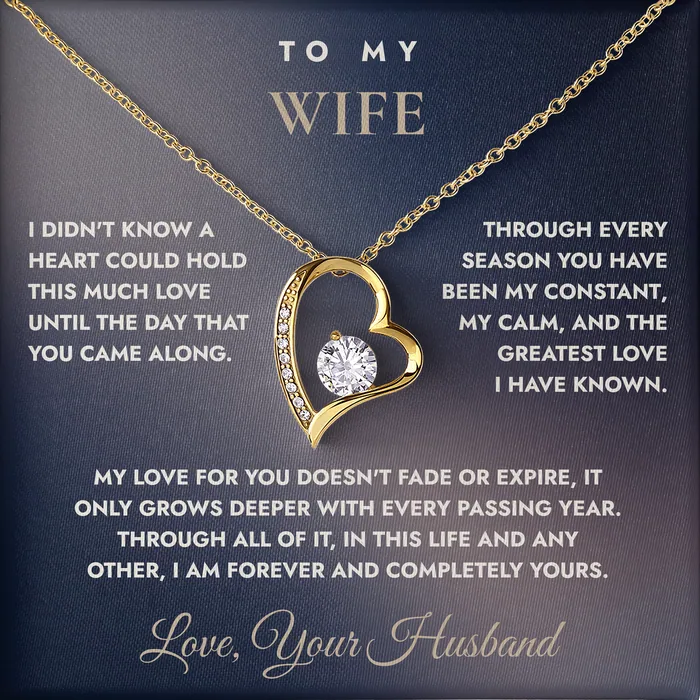 My Constant My Calm Forever Love Necklace for wife
